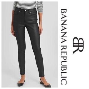 Black Coated Skinny Fit Jeans  { Banana Republic }